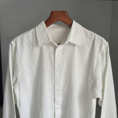 Linen/Remi Blend Shirt, White