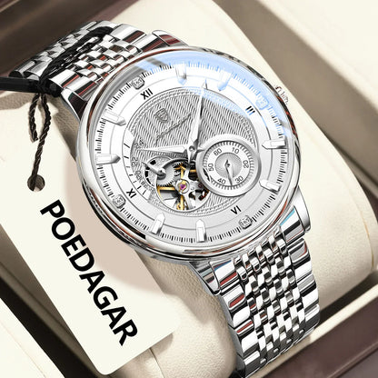 POEDAGAR Prestige Skeleton Automatikuhr