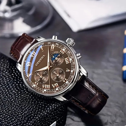 LUXTTYER Klassische Lederuhr