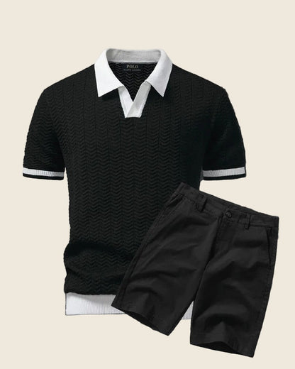 Old Money Polo Shirt + Shorts Set