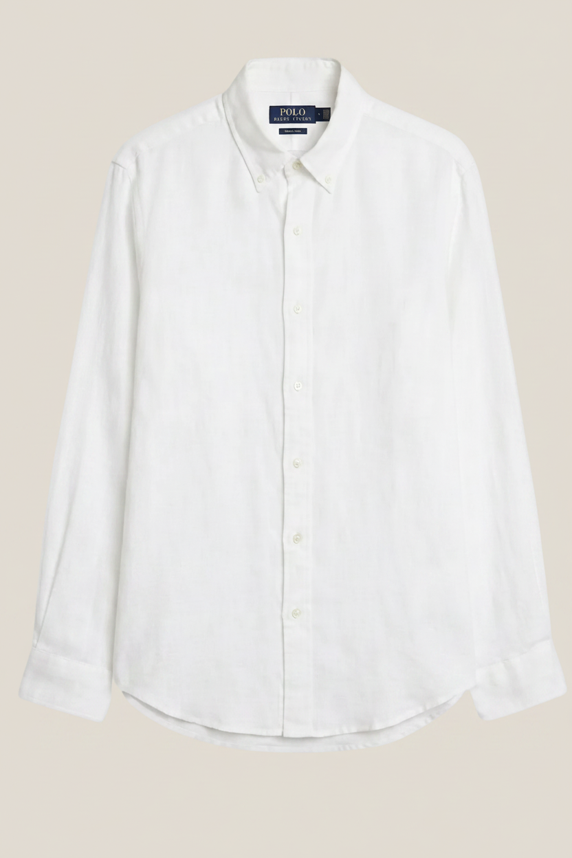 Linen/Remi Blend Shirt, White