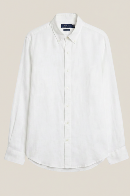 Linen/Remi Blend Shirt, White