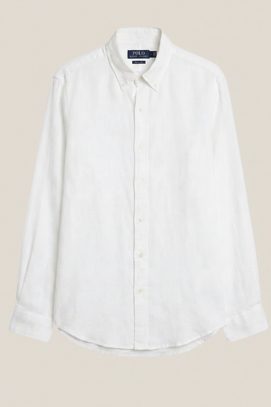 Linen/Remi Blend Shirt, White